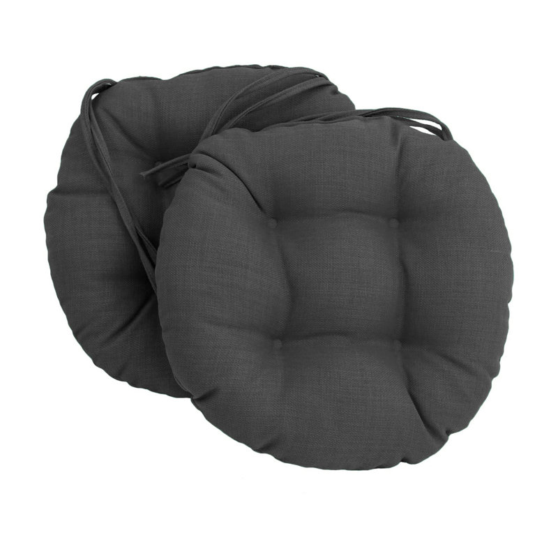 Outdoor 3.5'' Dining Chair Seat Cushion, Cool Gray