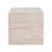 Outdoor/Indoor Square Travertine Lightweight Concrete Side Table