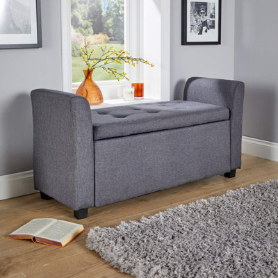 Cheeseman Wide Upholstered Storage Ottoman