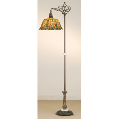 Tiffany 69.5'' Mahogany Bronze Task Floor Lamp