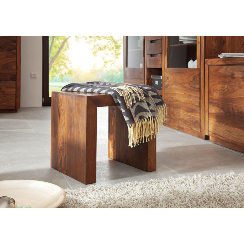 Duke Solid Wood Accent Stool
