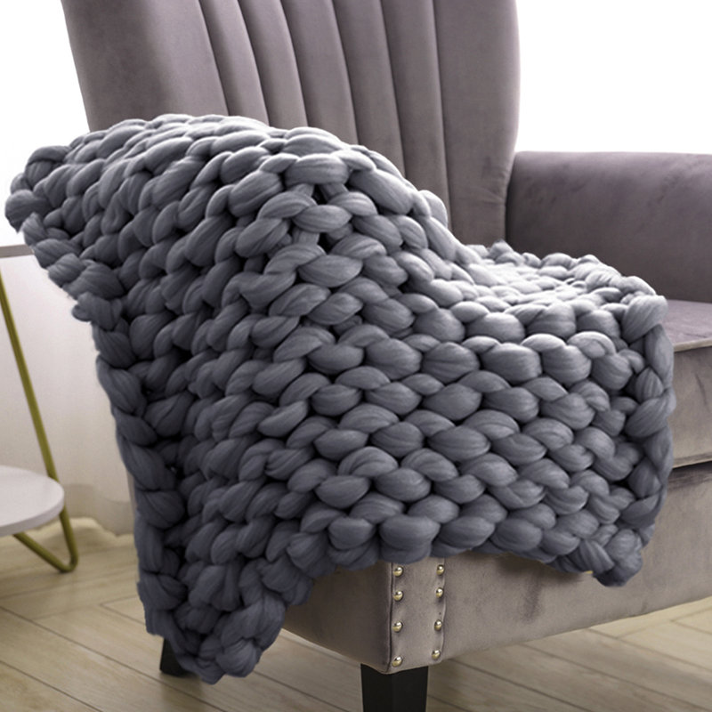 Throw Blanket, 60cm x 60cm, Grey