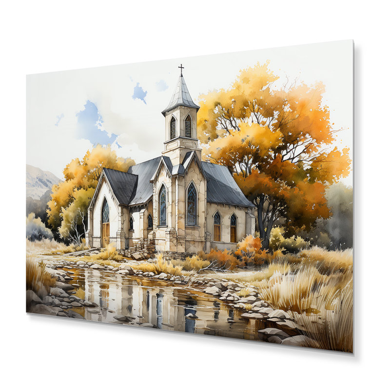 Décoration murale Lansdcape Church Tranquil Abode III - Spiritual, H 16 po x l 32 po x P 1 po