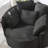 360° Swivel Chair Accent Barrel Chair-1510685196