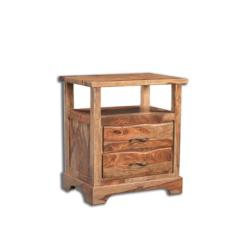 Chaliyah 25'' W Solid Wood Nightstand, Natural