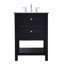 Ensemble de meuble-lavabo simple 24 po Bonsai-1379133763