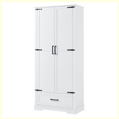 Grande armoire de rangement moderne avec deux portes et un tiroir Modern