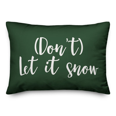  Coussin Don't Let It Snow