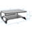 Mount-It! Two Tier Desk Organizer Riser, Monitor Stand with Keyboard Storage Shelf and 2 Shelves