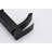 Single Handle Waterfall Faucet For Bathroom - Matte Black, Rectangular Spout, Stainless Steel, Easy Installation Black Tap Control, , Made Of Steel