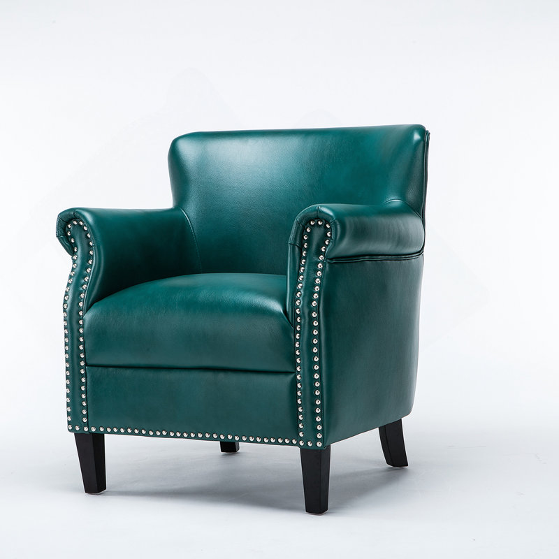 Fauteuil club bleu sarcelle, Sarcelle