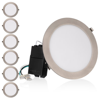 Ensemble d'éclairage encastré 8,94 "Ultra Slim 3000K IC LED Remodel