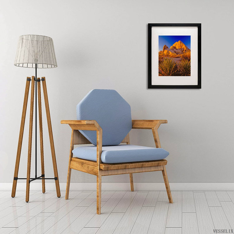 Lot de 2 cadres photo noirs 16 x 20 pouces en MDF, à fixer au mur, Noir