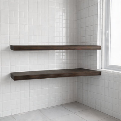 Ensemble de 2 tablettes murales flottantes de 47 po de largeur Smooth Matte Modern