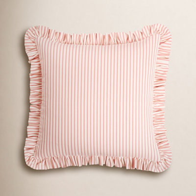 Birch Lane Cottage Stripe Calypso Ruffled Accent Pillow