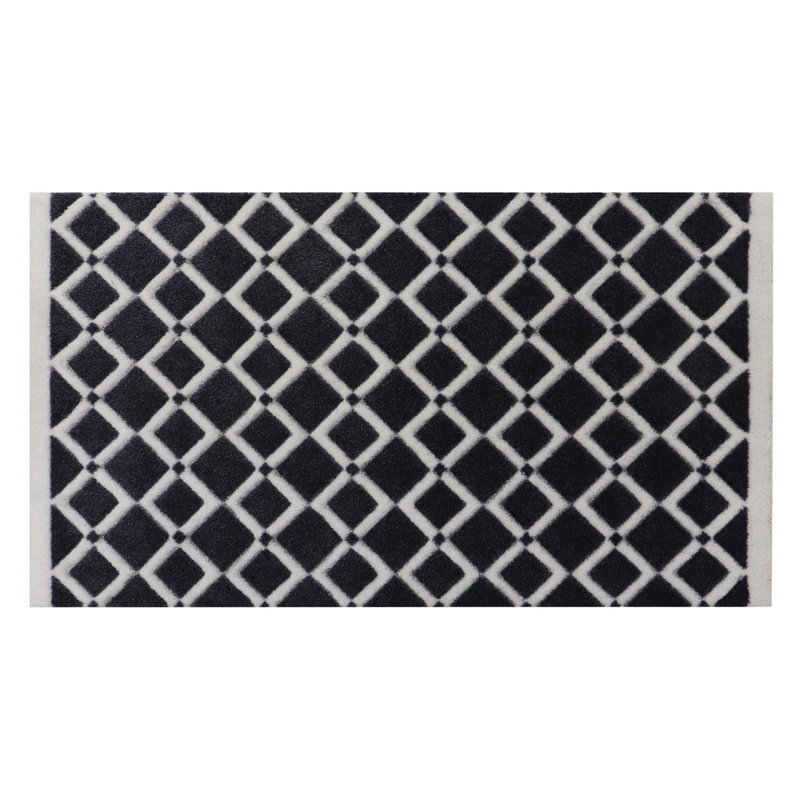 Hand Carved Non-Slip Geometric Doormat