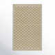 Azle Checkered Handmade Flatweave Wool Area Rug in Beige/Tan