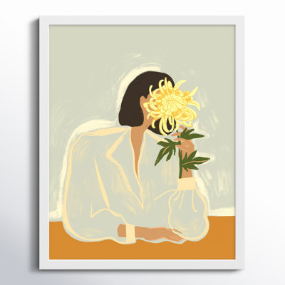 Parkston "Lady with Chrysanthemum" Print