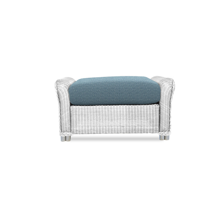 Reflections Outdoor Ottoman, Charlotte Sparrow, White