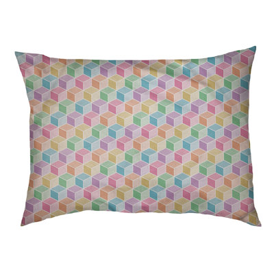 Campion Geometric Fleece Pet Bed
