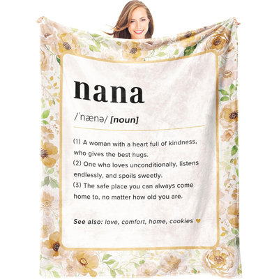 Nana cadeaux pour Nana pour l'anniversaire, fête des Mères - super doux pour la fête des Mères 40 * 50 pouces
