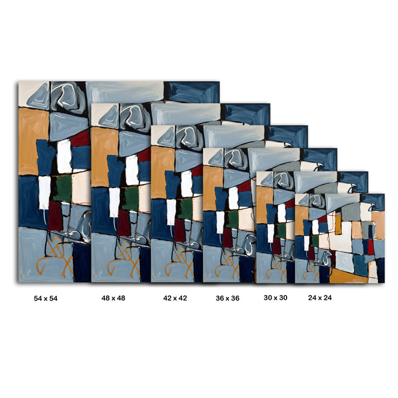 Harmonie disjointe, H 24 po x l 24 po