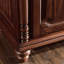 Banc de rangement pour chaussures en bois massif noyer foncé