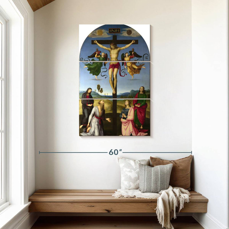 Leisha, la crucifixion mondiale, H 45 po x l 28 po
