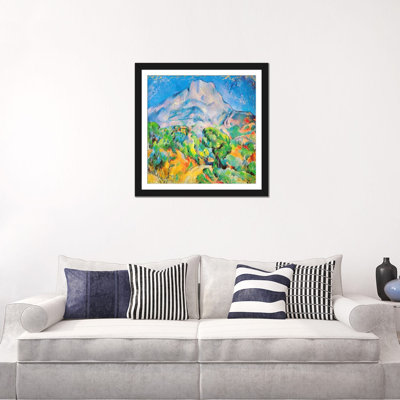 "La Montagne St. Victoire" par Paul Cezanne, reproduction d'art sur toile