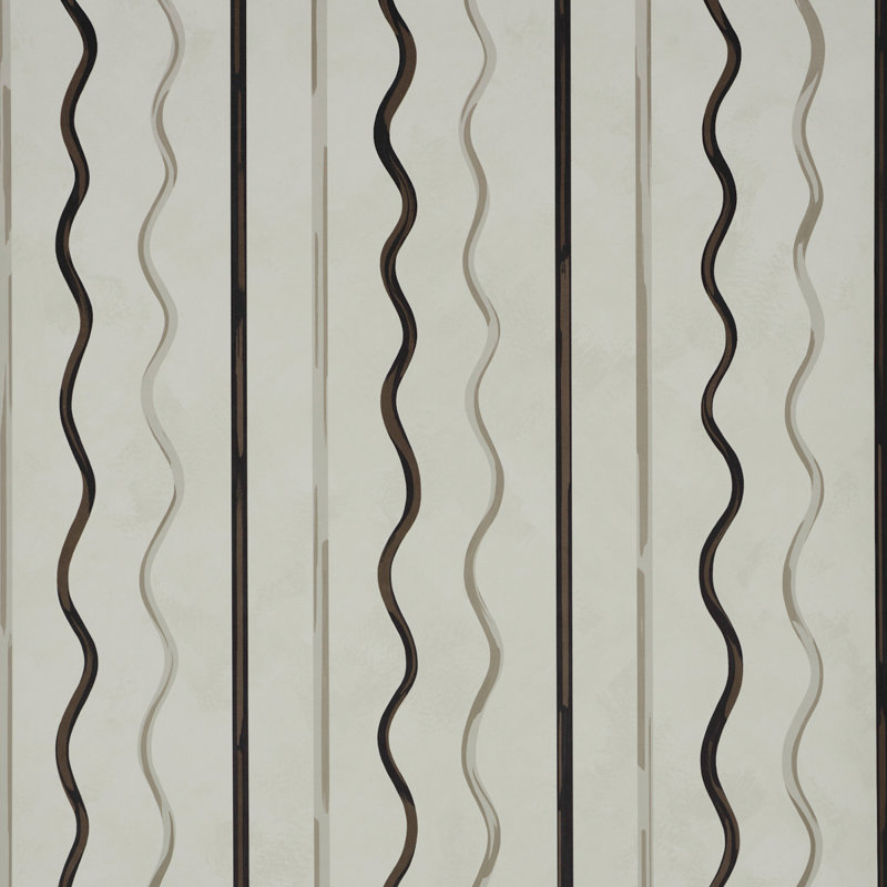 Schumacher x Backdrop Affogato Wallpaper, Ivory/Carbon