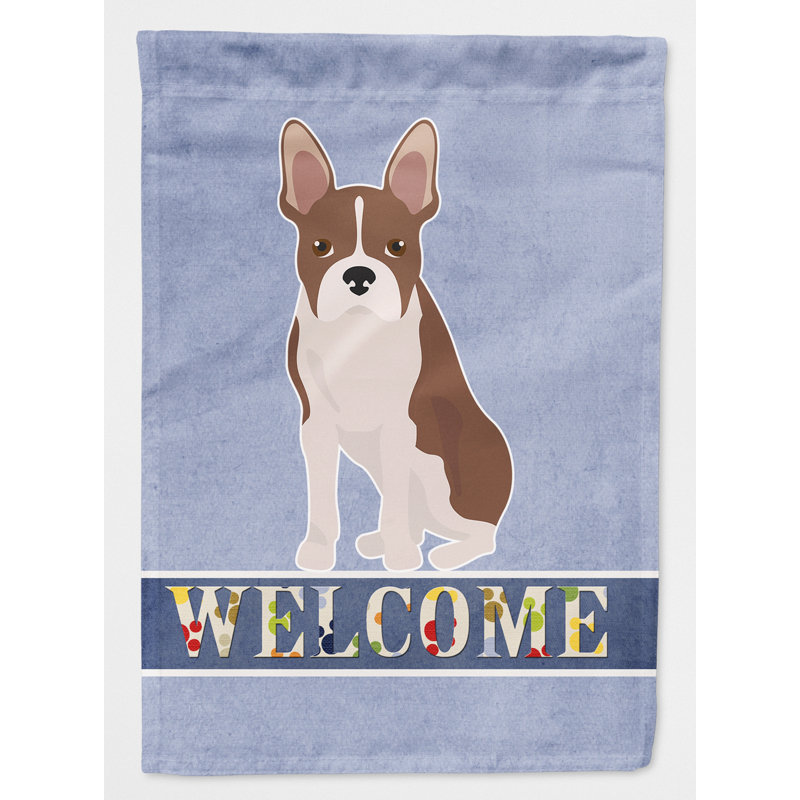 Boston Double Sided 40'' H x 28'' W Polyester Animal House Flag