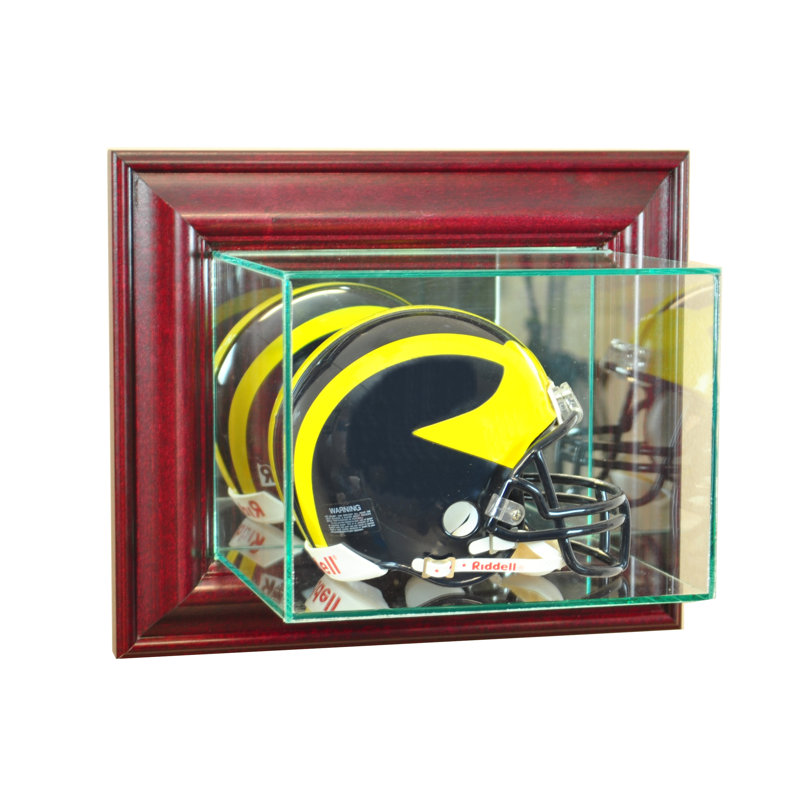Perfect Cases and Frames 12 W 6 D Football Hat / Helmet Case, Cherry