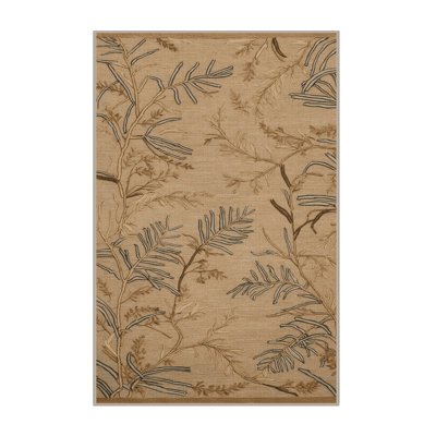 Machine Washable Nature Beige Area Rug