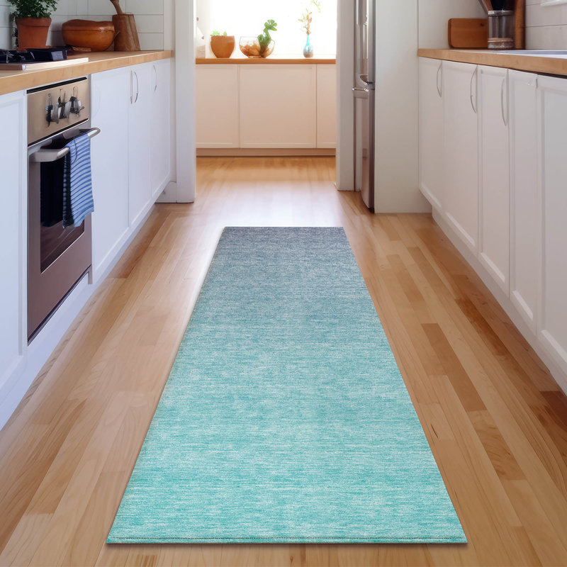 Premium Machine Washable Prisco Sky Rug, Runner 2'3" x 7'6"