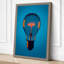 Car Inside Light Bulb Modern - Wrapped Canvas-209073261-209073268