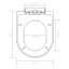 Alata Soft Close D Shaped Toilet Seat