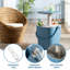 Table portative pour glacière 3-en-1 avec couvercle relevable-466119291