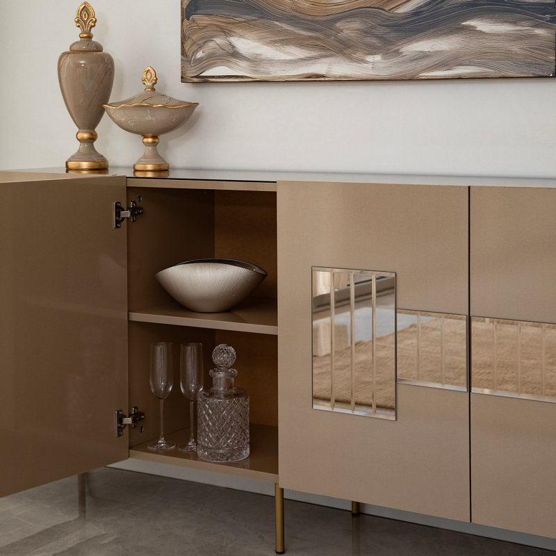 Console 70,87 po, Bronze/Doré