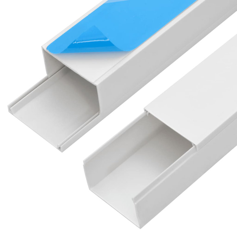 VidaXL Cable Cover, 1.6" H x 39.4" W x 2.4" D
