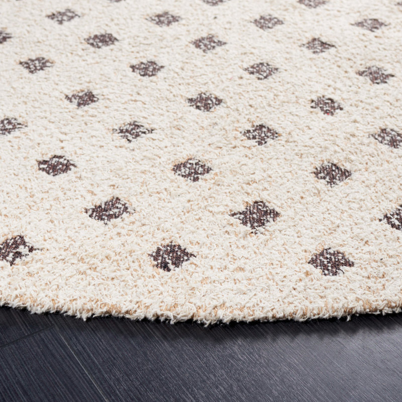 Classic Vintage Hand Woven Performance Geometric Rug, Square 6'