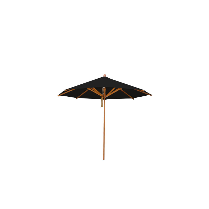 Yadira Market Parasol, Black, 250 cm W x 250 cm D