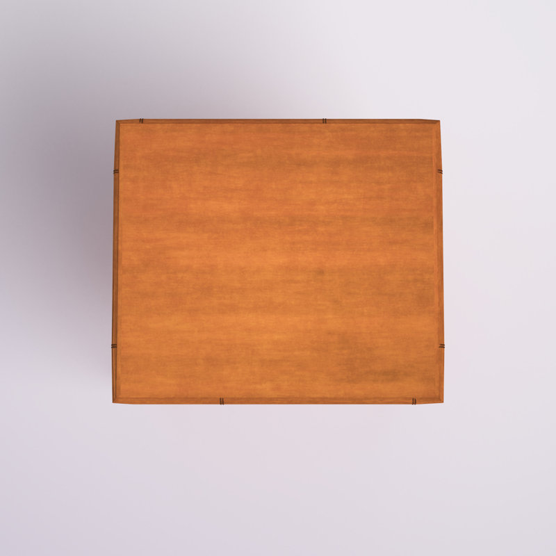 Élégante table de chevet l 23 po - commode en bois Glam Boho, détails en bambou et finition neutre, Brun