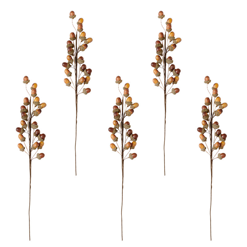 Jet de glands artificiels 20 po pour la récolte d'automne ou de Noël, ensemble de 5