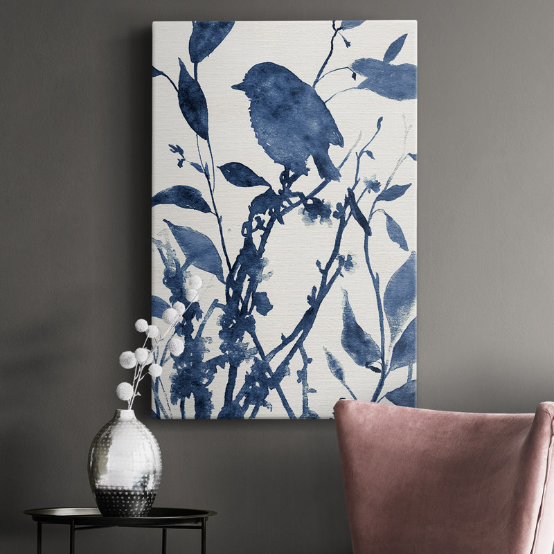 Bluebird Silhouette II - impression sur toile tendue