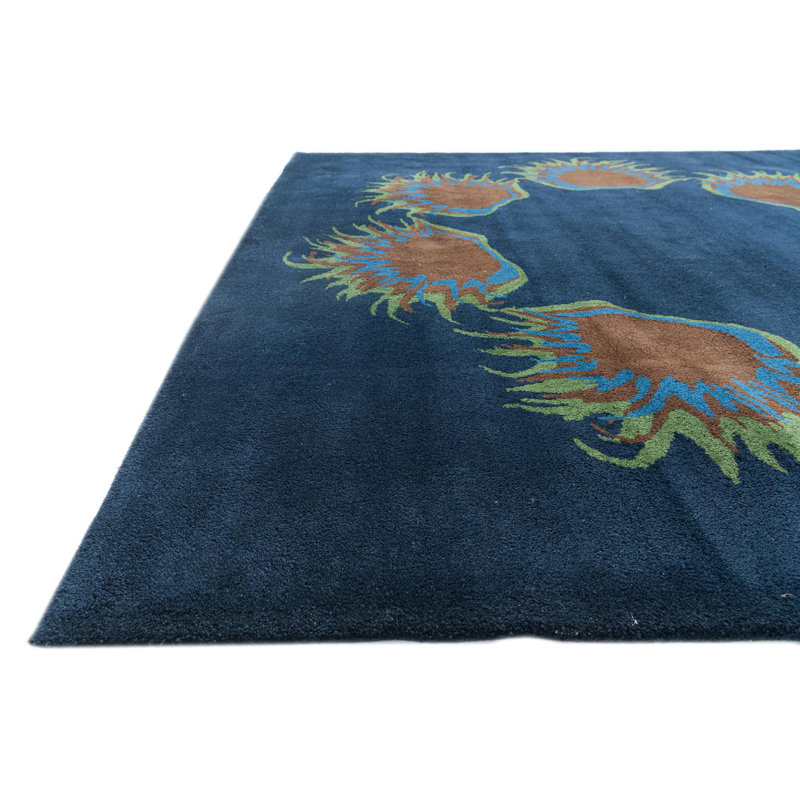 Tapis bleu marine Mullan