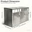 Cette poubelle en métal pour l'extérieur peut contenir 3 poubelles avec ventilation, portes verrouillables et conception résistante aux intempéries.-121444625