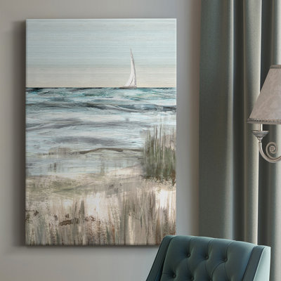 «Heading In Dusk II», toile tendue avec châssis de qualité supérieure - prête à être accrochée