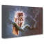 Owl Upon A Tree Branch In Abstract - Wrapped Canvas-55308641