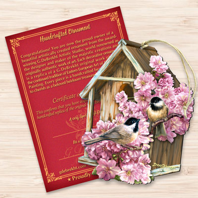 Spring Dream House Wooden Ornament