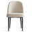 Linen Upholstered Parson Chair with Metal Legs-294990546
